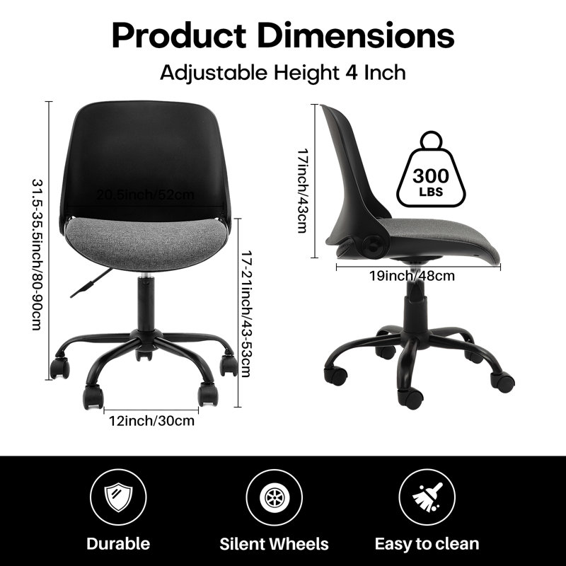Redlife Small Desk Chairs for Small Spaces, Folding Office